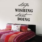 Muursticker stop wishing