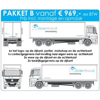 Offerteaanvraag vrachtwagen pakket B 