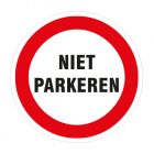   SP Niet Parkeren sticker 30cm