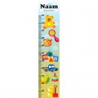 Groeimeter speelgoed 28 x 130 cm met eigen naam en geboortedatum