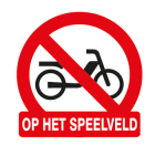 Verboden te brommen op speelveld